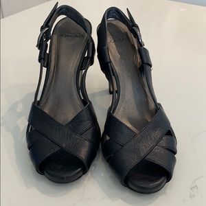 Joan & David black strap pumps $30